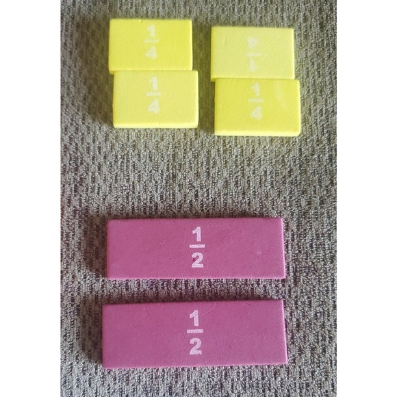 Foam fraction tiles MAC015 Teaching Resource Homeschool Math Manipulatives - Picture 8 of 10